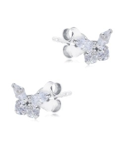 Butterfly Shaped Silver Stud Earring STS-6325